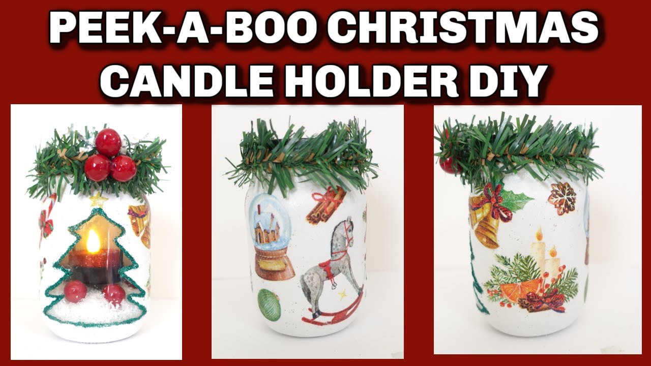 Quick and Easy Decoupage Candle holder Diy