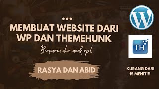 Tugas Project Instalasi Wordpress dan Tema Themehunk