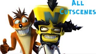 Crash TwinSanity All Cutscenes (Game Movie)(HD)