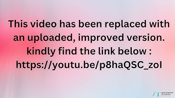 This video has been replaced with an improved version, click on PIP