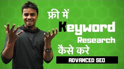 How to Do Keyword Research for FREE (ADVANCED SEO) in Hindi