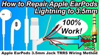 How To Repair Apple Earpods Lightning To 3.5Mm Adaptor - 100% Work