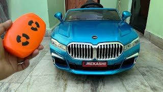 RC BMW Car Unboxing &amp; Testing | 2.4Ghz Remote Control Ride on BMW Car | Shamshad Maker🔥🔥