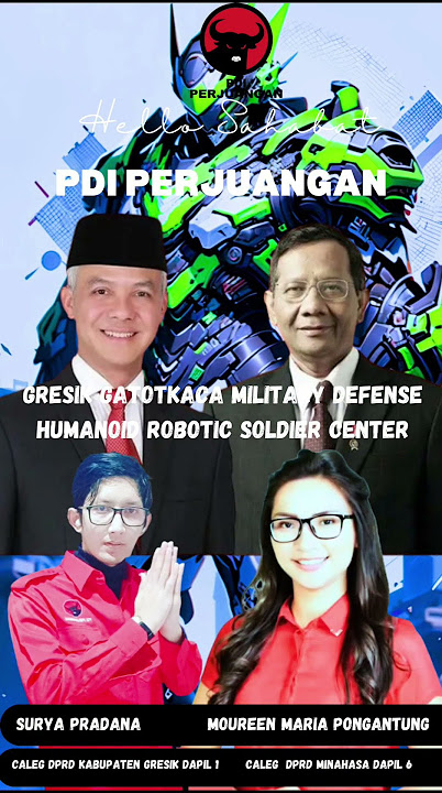 Surya Pradana & Moureen Maria Pongantung Kader PDI Perjuangan Untuk Gresik Kebomas & Minahasa