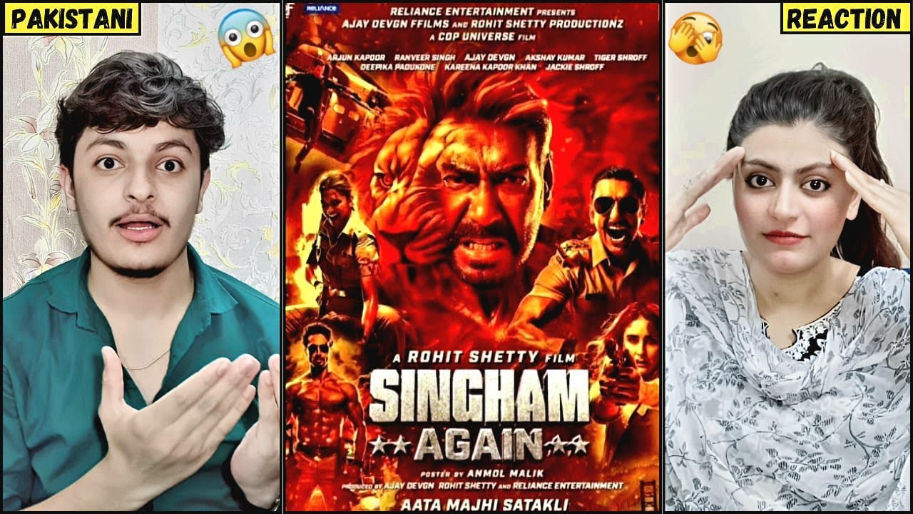Singham Again 🔥[ Official Trailer ] | Rohit Shetty Cop Universe | Pakistani Reactions!!