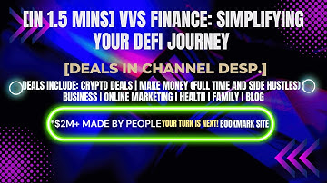 [In 1.5 mins] VVS Finance: Simplifying Your DeFi Journey [Crypto Deals In Desp.]