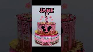 Minnie mouse candy tower #diy #candycake #candytower #diyideas #birthdayideas #birthday