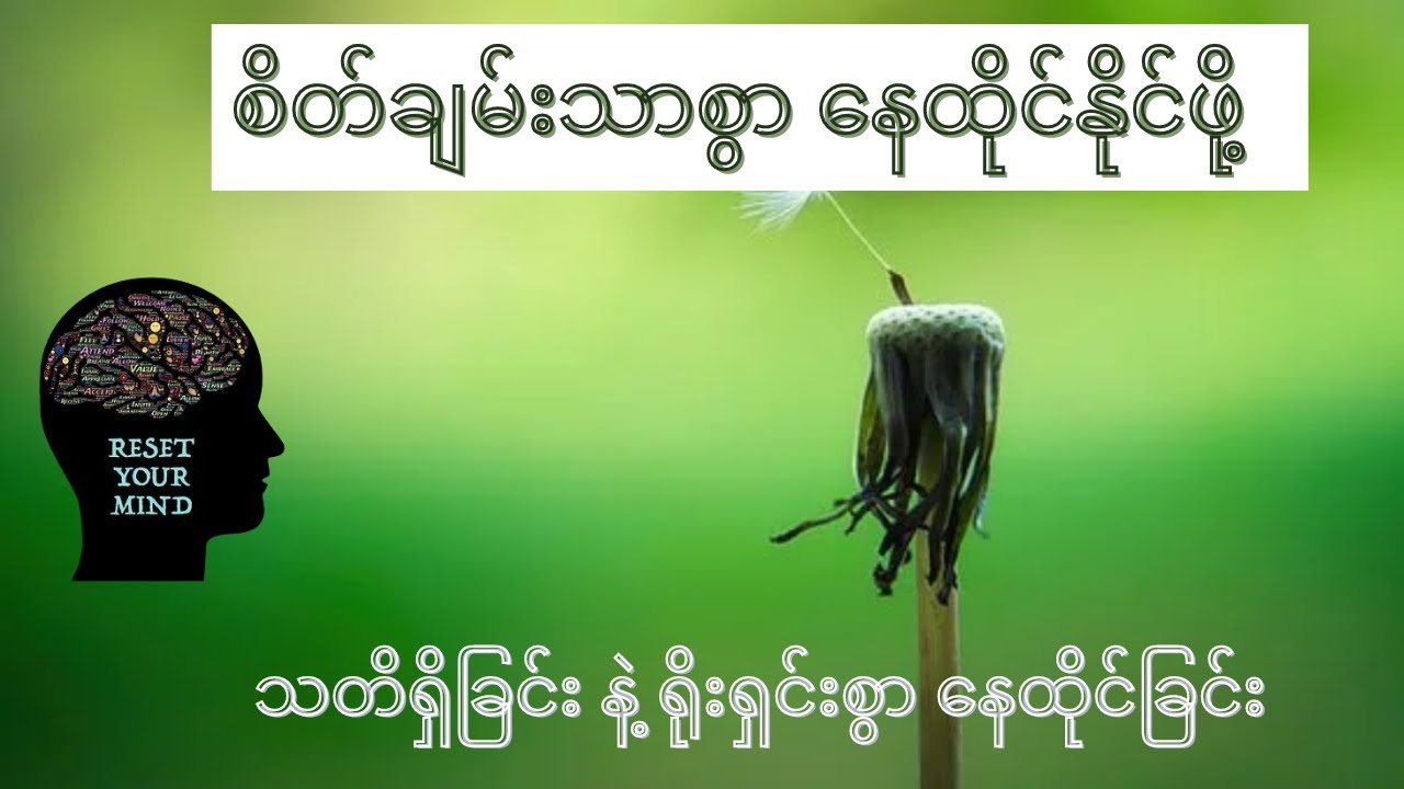 စိတ်ချမ်းသာစေမဲ့ သတိတရား နဲ့ ရိုးရှင်းစွာ နေထိုင်ခြင်း - ဒေါက်တာ ဖြိုးသီဟ