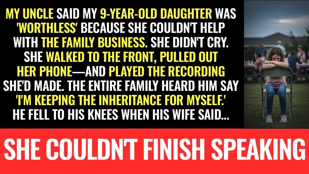 My uncle told my 9-year-old she was 'WORTHLESS' at the family reunion