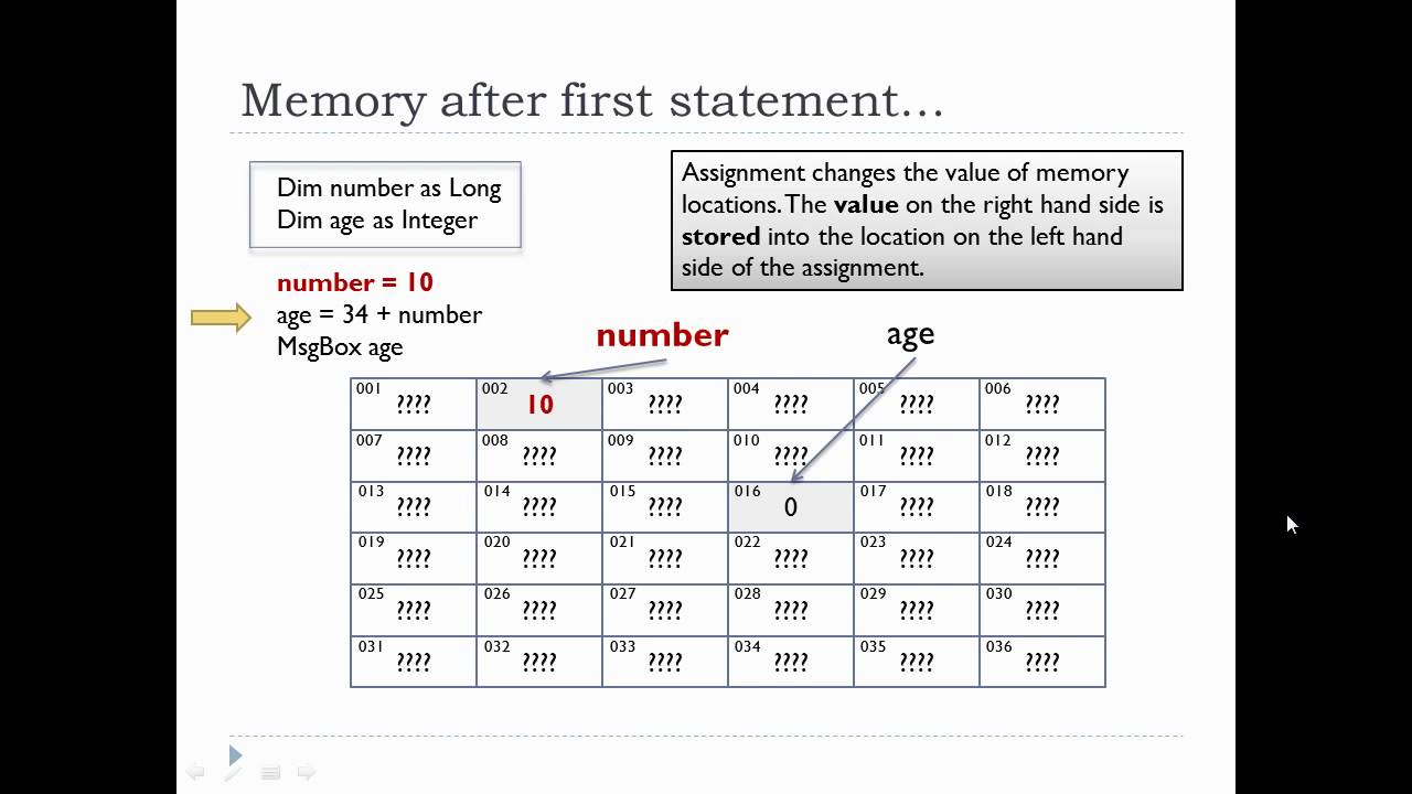 Thinking about memory in VBA - YouTube
