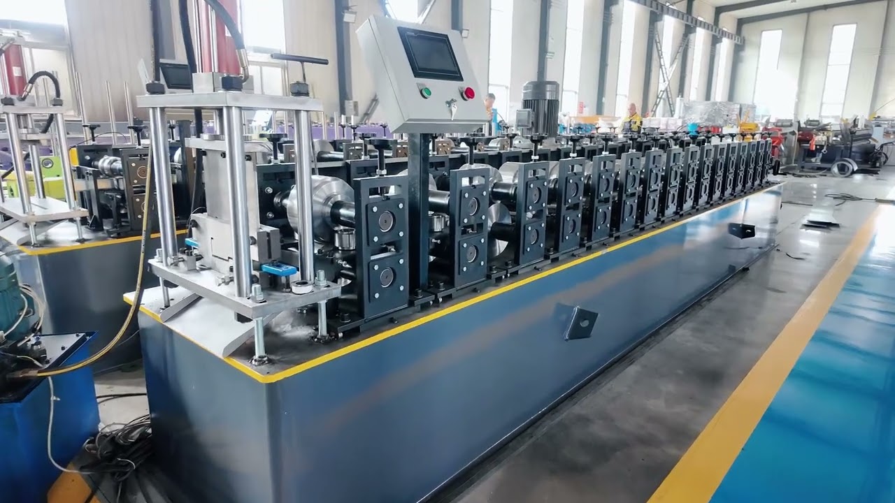 Door frame roll forming machine.