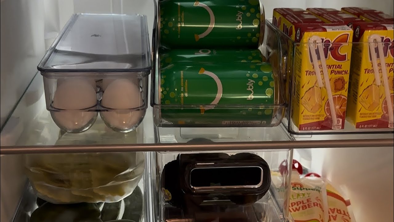 Fridge organisation & restock