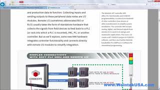 CODESYS Remote I/O IIoT White Papers Weintek USA soft PLC (on the HMI) screenshot 3