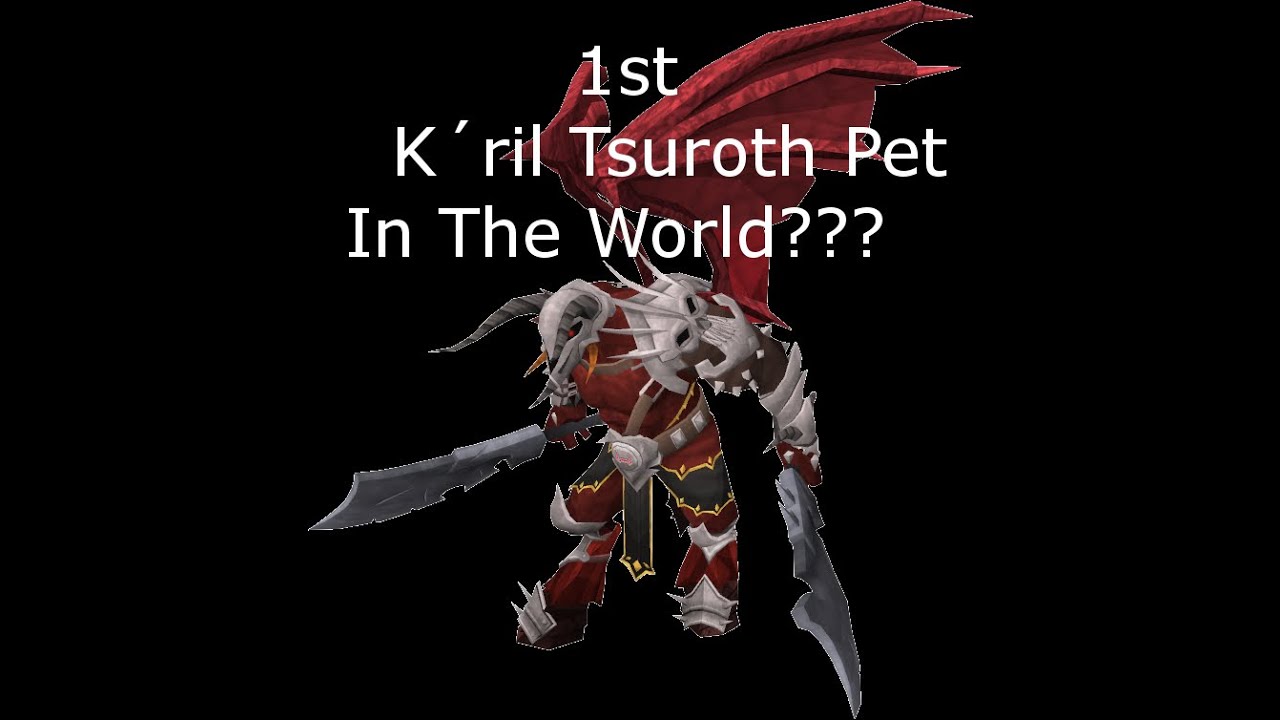 First K´ril Tinyroth pet in the world? RuneScape Boss pets update - YouTube