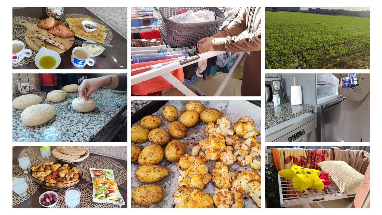 روتيني الصباحي كزوجة وأم💕عاطية وقت لراسي ولداري👍اقتراح وجبة غذاء لذيذة وصحية🥰يوم مشمس كلو إيجابية