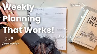 How I Stay Organized Every Week | Working Mom Weekly Plan With Me 💻📝 Wealth