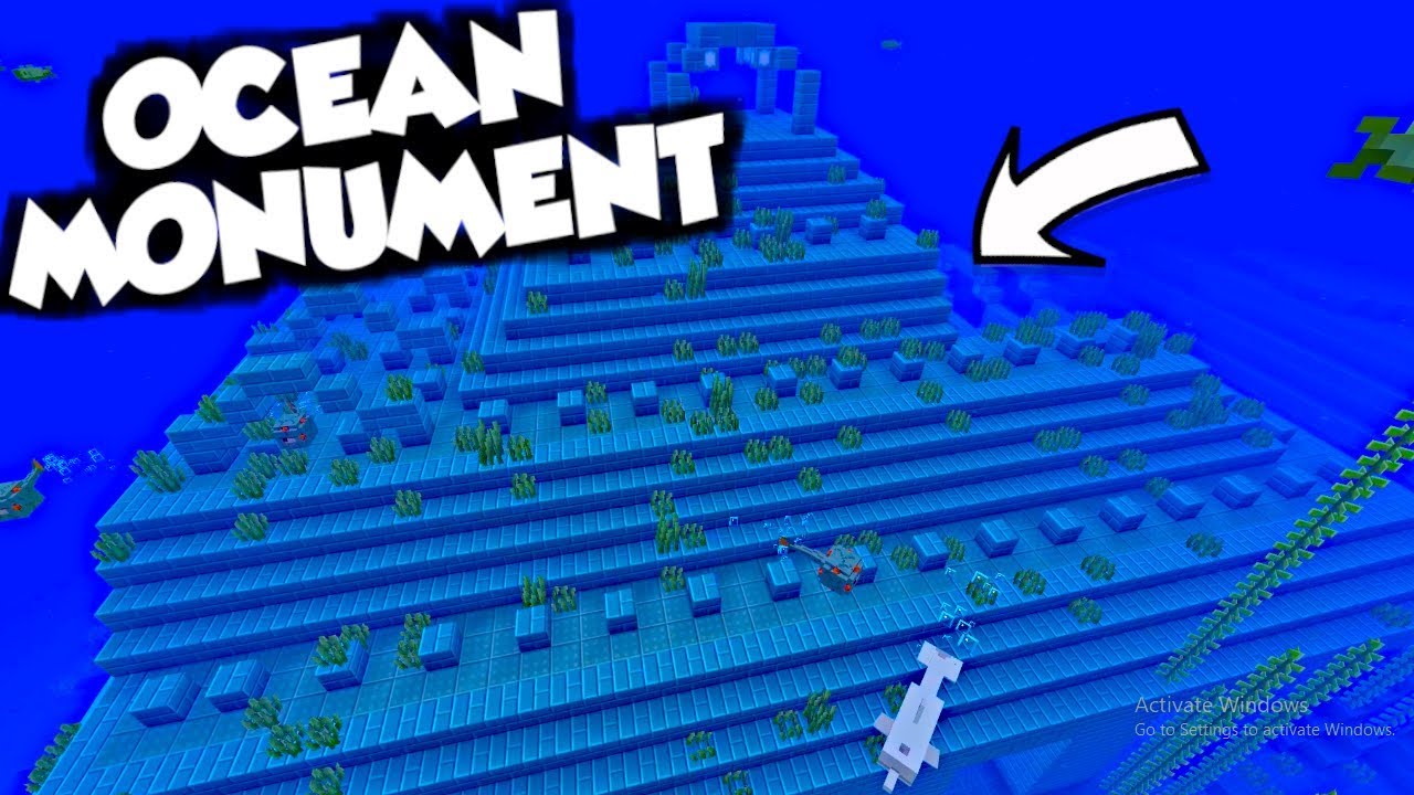 Minecraft Tutorial: How to Find AND Clear an OCEAN MONUMENT! - YouTube