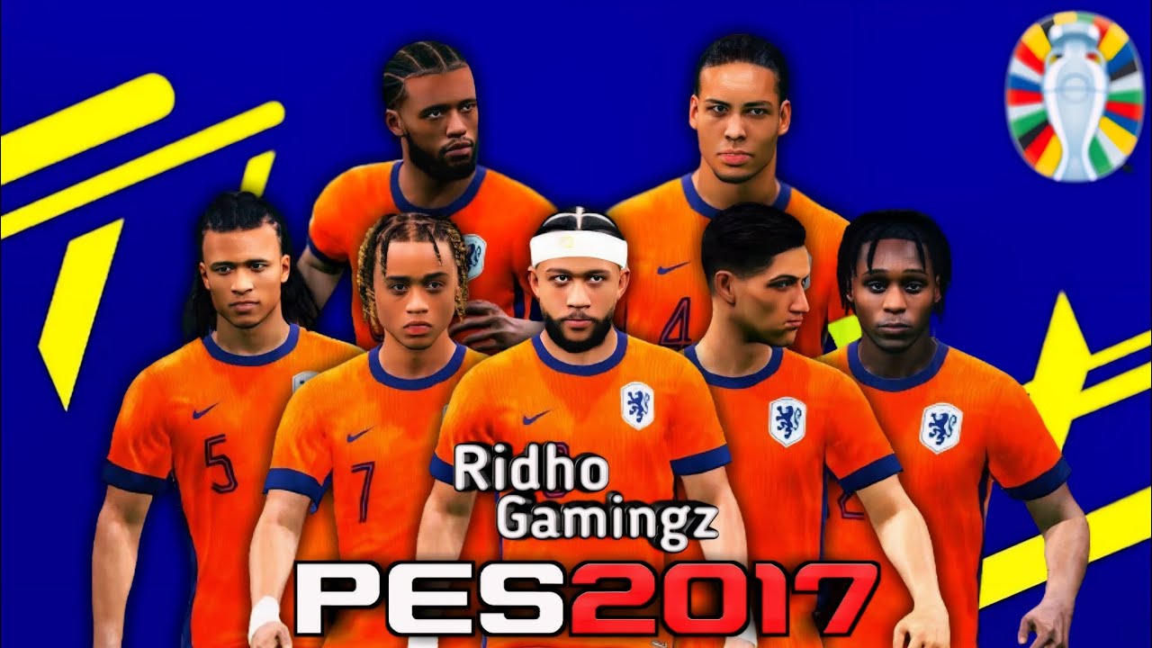 Facepack Netherlands Euro 2024 For Pes 2017 Compatible With All Patch ...