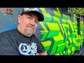 Painting Graffiti in Los Angeles at Melrose Fameyard.. Meet up with LA Legends, History & More
