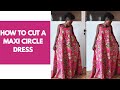 DIY HOW TO MAKE A MAXI CIRCLE DRESS with african print. (fashion trend 2020)