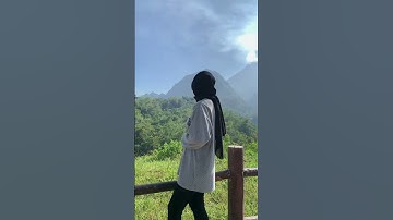 Melihat dan menikmati gunung merapi dari Nawang Jagad Kaliurang Yogyakarta #nawangjagad #yogyakarta