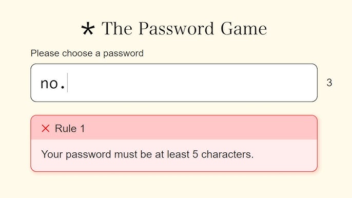 How Far Can You Get In The Password Game Before Tapping Out