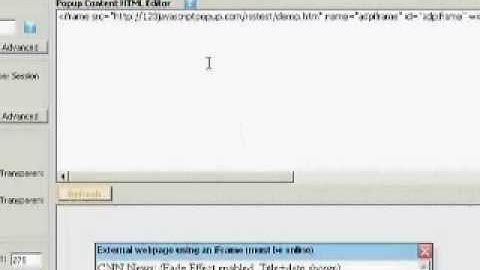 make a javascript popup window with RSS feeds