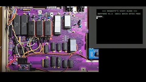 Commodore 64 Sixty Clone Part 2 - Arduino kernal switching and Character Gen ROM goodness