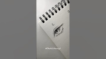 簡単な目の描き方チュートリアル✨。#tutorials #howtodraw #sketch #head #fyppp #fypシ #eyes