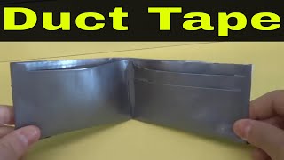 How To Make A Duct Tape Wallet-Full Tutorial