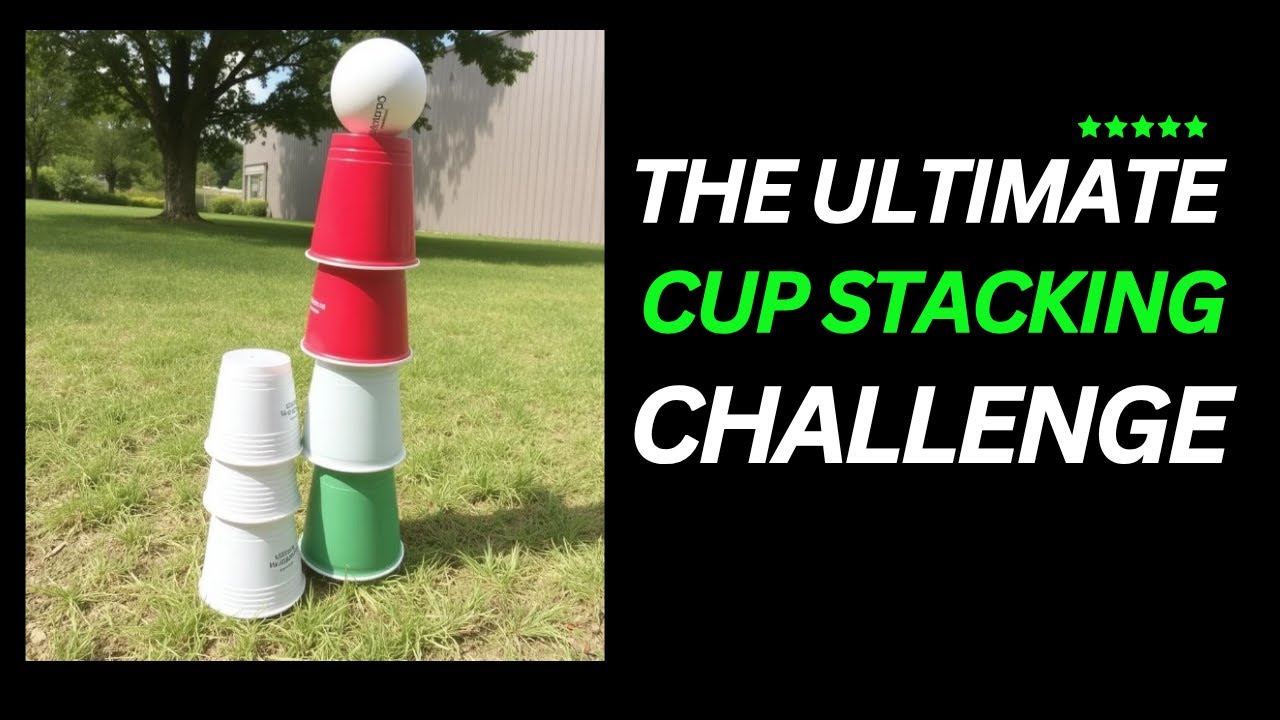 Ultimate Cup Stacking Challenge: Keep the Ball on Top! - Fun Game for ...
