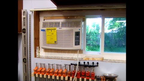Install Window Air Conditioning AC in Horzontal Slider