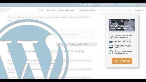 Cómo crear Widgets wordpress personalizados con Divi