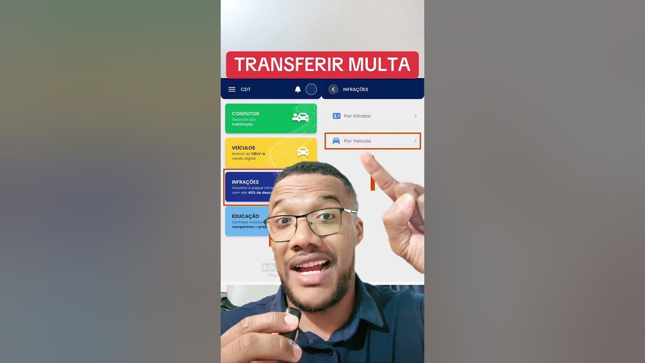 Como transferir multa pra outro condutor youtube