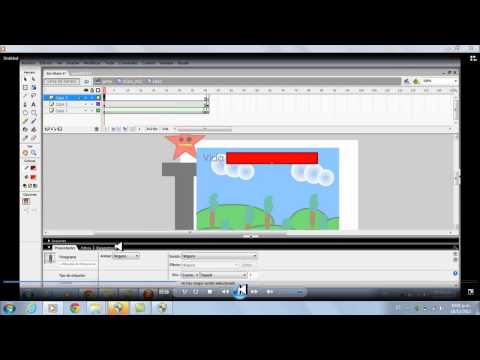 Tutorial de juego de plataformas sencillo en flash 8 PARTE 2.wmv