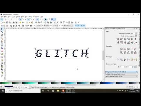 How to do glitch effect in Inkscape.