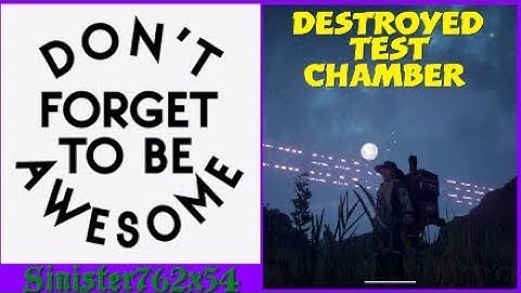 Destroyed test chamber