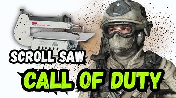 LIVE 🎮 Call of Duty Scroll Saw Portrait 🎨