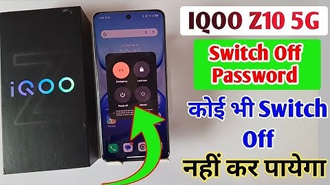 Iqoo z10 5g switch off password setting / unlock to power off Iqoo z10 5g