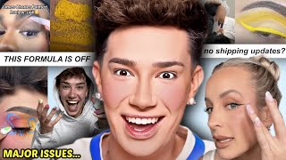 James Charles MESSY brand launch...(bad reviews, no shipping updates)