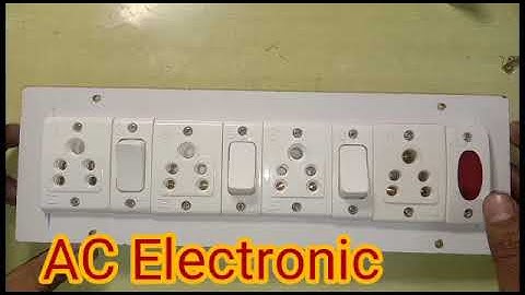 How to make 4 socket 3 switch indicator board wiring in Hindi