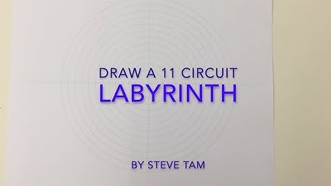 Draw a 11 Circuit Labyrinth (Chartres)