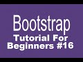 Bootstrap Tutorial For Beginners 16 - Bootstrap Alerts and Wells