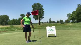Drill for a Practicing a Straight Putting Path.  Golf Lesson Wildwood, MO