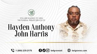 Hayden Anthony John Harris Tribute Service