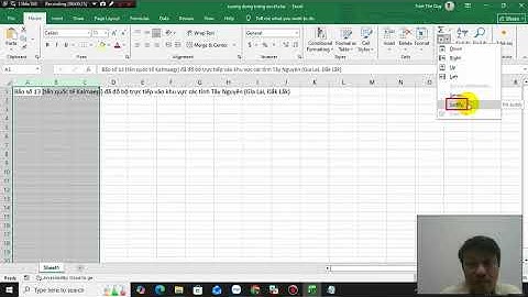 Xuống dòng nhanh trong Excel bằng Fill - Justify