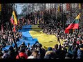 Vilnius, March 11, Independence Day in Lithuania supports Ukraine ITA SUB