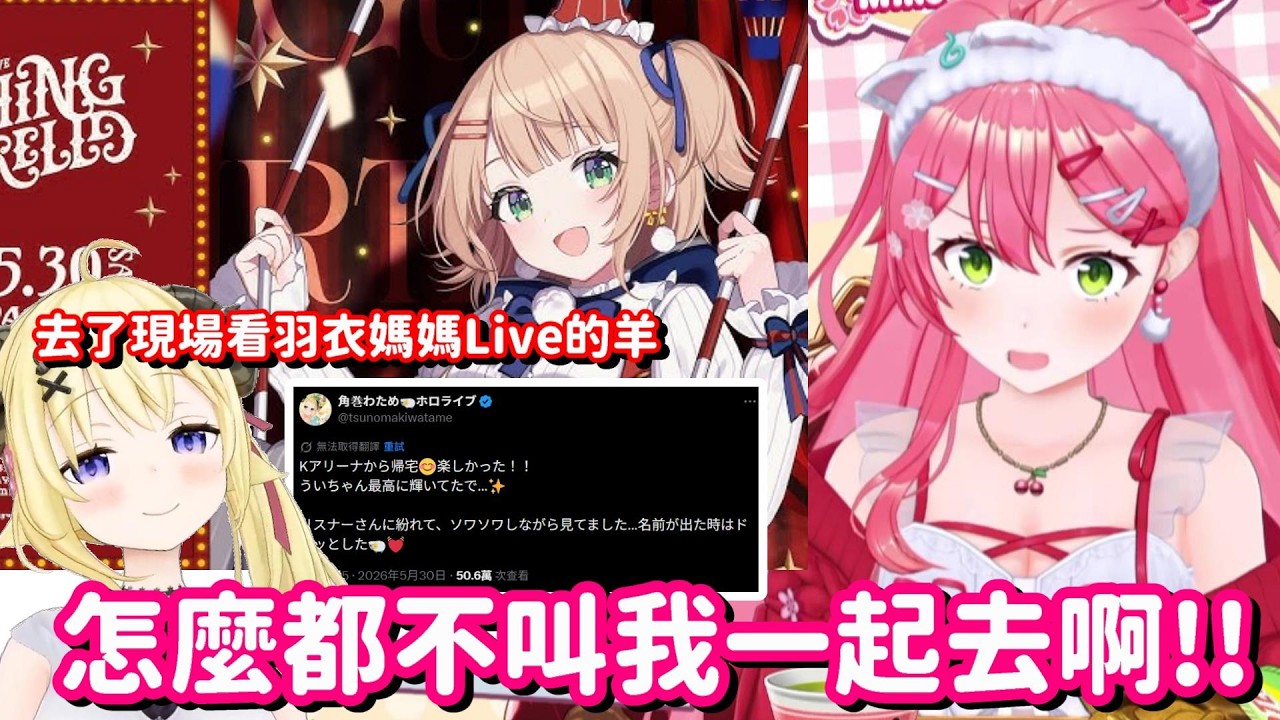 到現場看羽衣媽媽演唱會的WTM… 這真的太危險了 要是被其他Holo的觀眾發現了的話該怎麼辦啊(?)【Hololive中文精華】【櫻巫女】