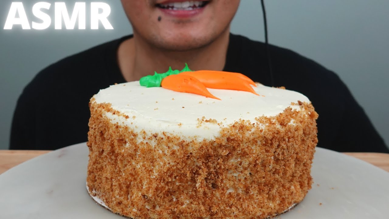 ASMR | Carrot Cake | The Hangry Mole Eating Show