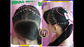 Peinado En Corazon Con Trenzas Y Ligas Hairstyle With Peinado En Corazon Con Trenzas Y Ligas Hairstyle With